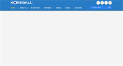Desktop Screenshot of koreball.com
