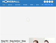 Tablet Screenshot of koreball.com